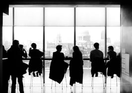 Team in meeting room