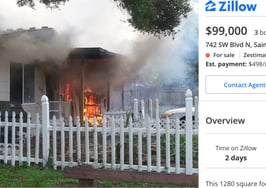 Fire sale? Zillow listing features Florida home engulfed in flames