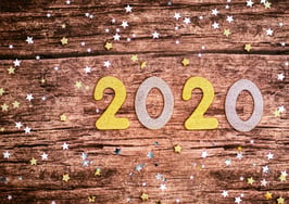 2020 numbers on a piece of wood