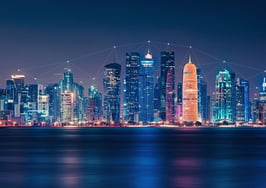 cityscape at night