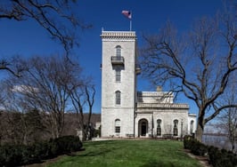 A castle on the banks of the Mississippi comes to market