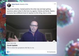 Broker who tested positive for COVID-19 shares his story