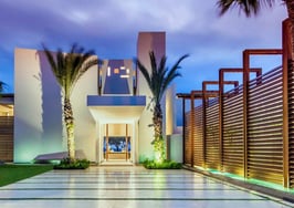 front view luxury home