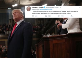 Trump tells suburban homeowners to ‘enjoy’ repeal of fair housing rule