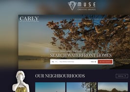Real Estate Webmasters wins Gold award for design of CarlyCarey.com