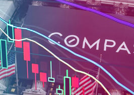 Compass stock, market cap tumbles to new low