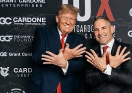 Trump appears at Cardone event, hints at future presidential run