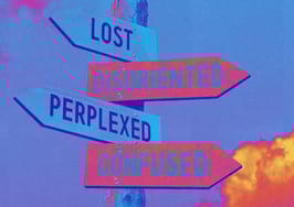 lost, disoriented, perplexed, confused, confusion, sign