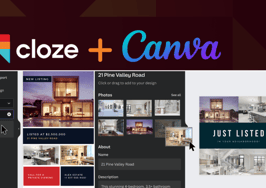 Cloze teams with design platform Canva for seamless listing magic
