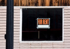 For Rent sign in a window