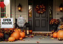 Halloween open house ideas — spooky front porch decorations