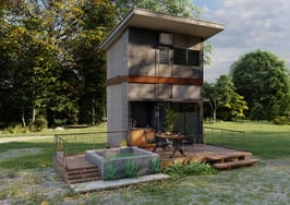 Amazon debuts $47K luxury tiny home with rooftop deck