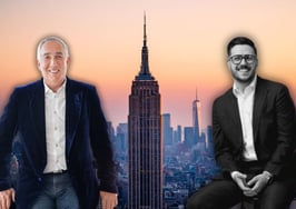 Stephen Kotler and son Max Kotler depart Douglas Elliman