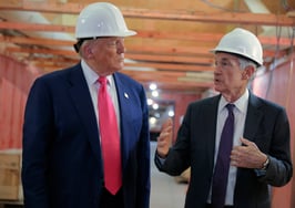 Donald Trump and Jerome Powell, mortgage rates drop on Powell speech