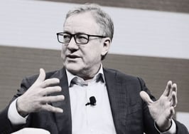 Andy Florance speaking on stage at Inman Connect