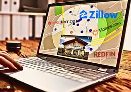 A picture of someone searching Zillow to represent getting content ideas from Zillow.