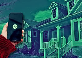 House with phone to illustrate the Spotify lead generation idea.