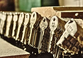 A row of keys
