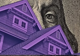 A house with Ben Franklin peeking over the roof to signify down payment assistance education.