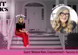 An image of Amy Corr sitting on the steps of a home with a headshot of Melanie Klein to signify the Corr Values podcast and their discussion on future-proofing your business for 2026.