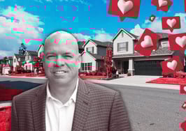 An image of the author over a neighborhood with social media hearts to represent real estate social media posts.