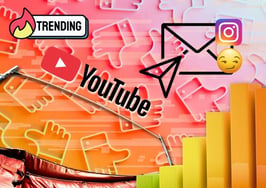 YouTube and Instagram logos displayed representing changes to creator monetization and social media marketing
