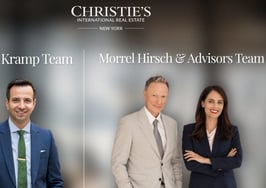 Daniel Kramp, broker, Howard Morrel and Leslie Hirsch, whose teams The Daniel Kramp Team and Morrel Hirsch & Advisors Team joined Christie’s International Real Estate New York.