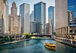 Real estate leadership changes: Photo of Chicago skyline representing Serhant. opening there.