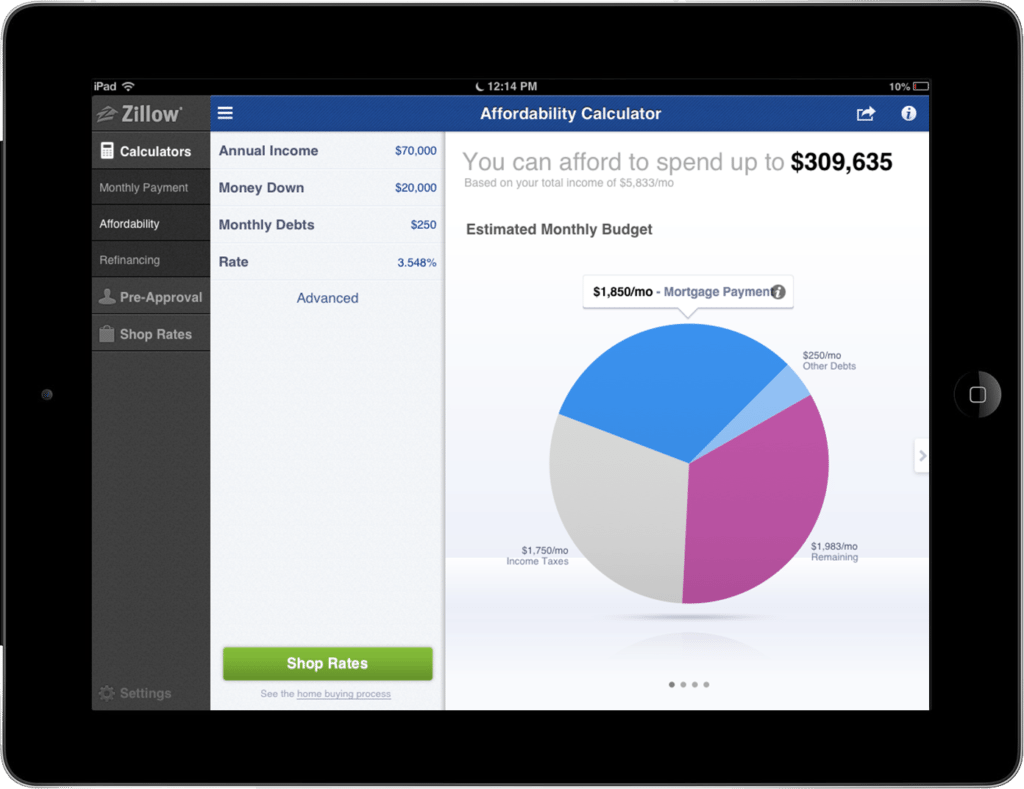 Zillow revamps iPhone and iPad mortgage marketplace apps Inman