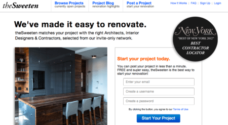 TheSweeten matches remodeling projects with specialists