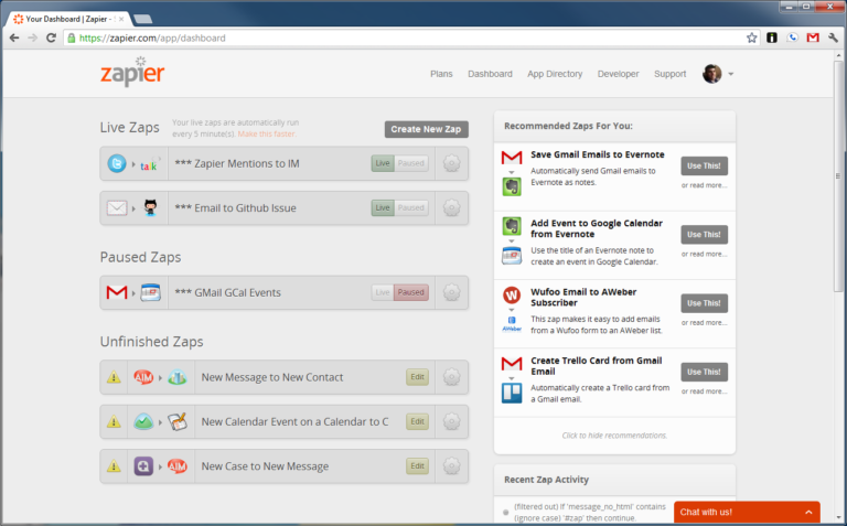 Streamline and automate tasks using your favorite applications and Zapier