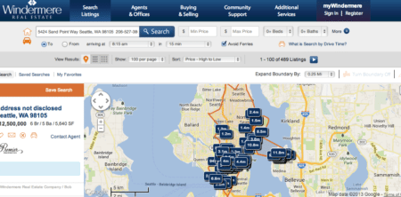 Windermere Real Estate and INRIX debut search-by-commute tool