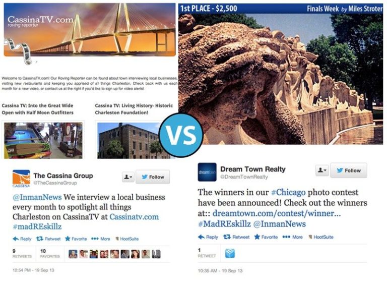 Video news blog vs. cash-awards photo contest