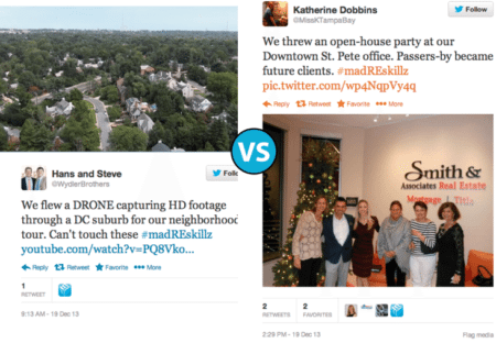 Drone tours vs. open-house office parties