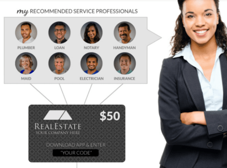 HouseCall lets real estate agents instantly refer clients to their preferred vendors