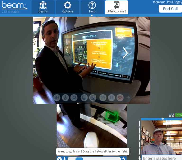 Buyers are driving cameras through homes on the other side of the world