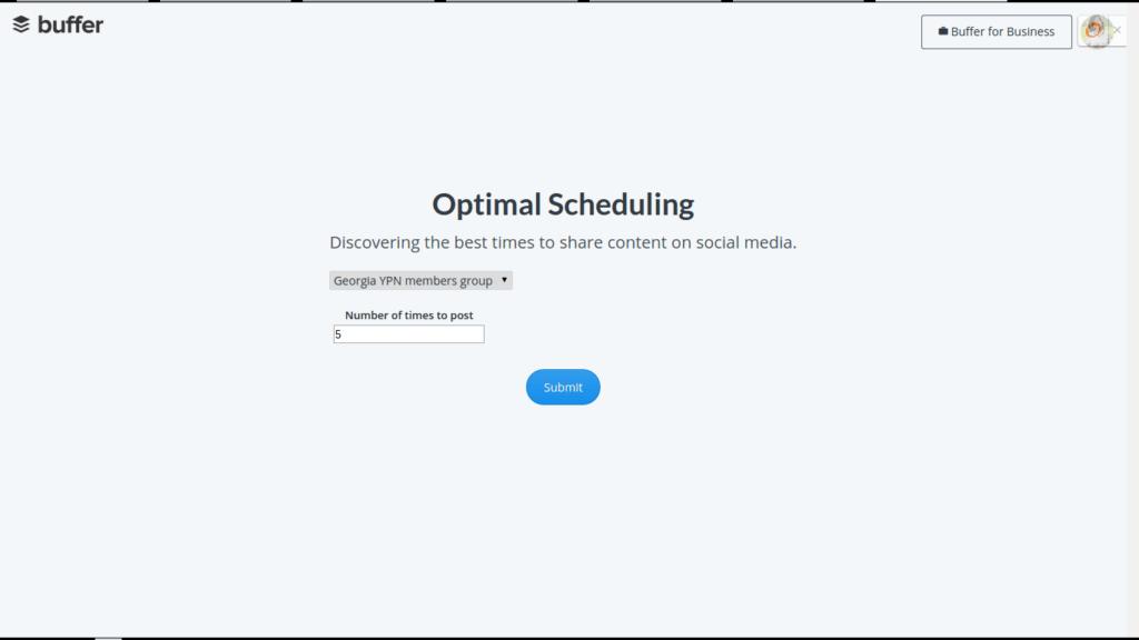 Buffer Optimal Scheduling Tool helps you find the best time to post on ...