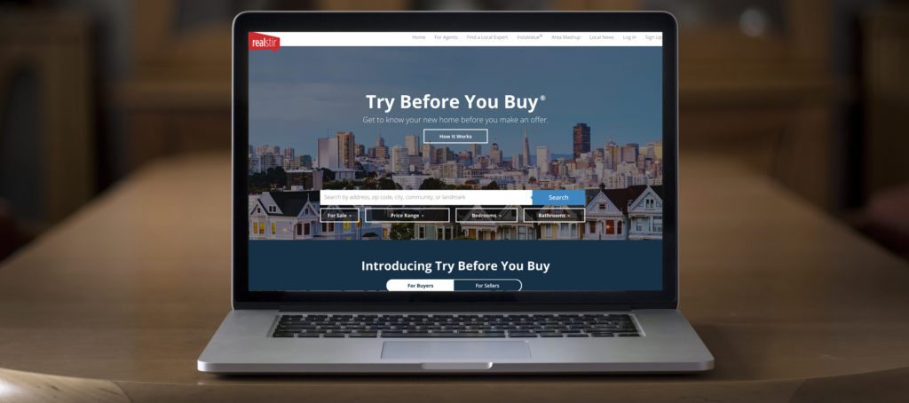 A screenshot of the RealStir "Try Before You Buy" offer.