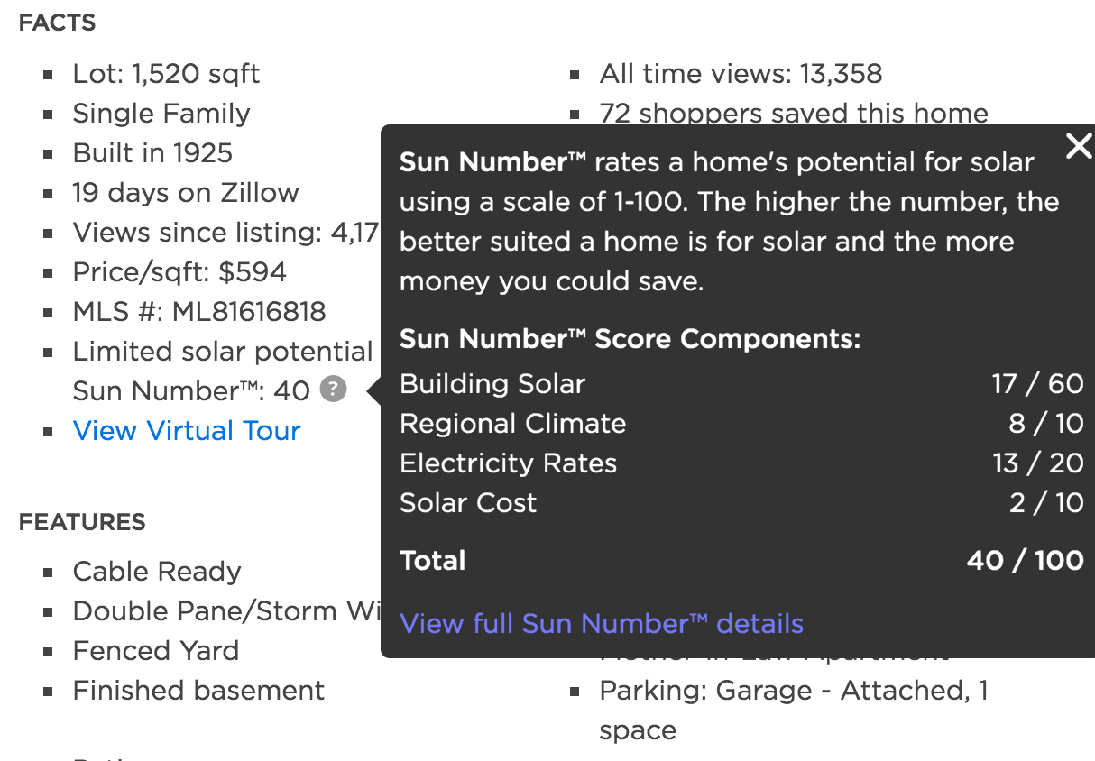 Zillow Adds Solar Power Scores To Property Pages Inman