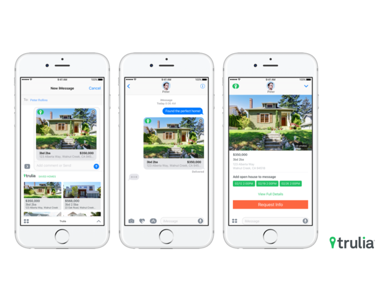 Trulia Apps Now Integrate With iMessage For Home Search Collaboration