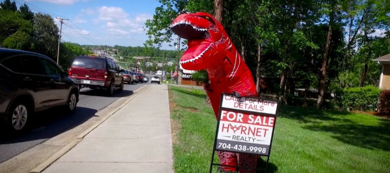How one agent used a T-rex costume to generate real estate business