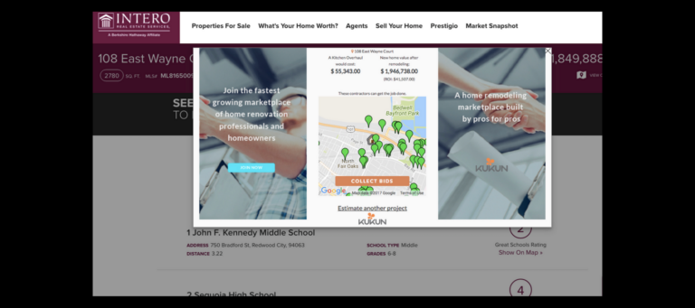 Kukun widget adds renovation cost estimates to real estate sites