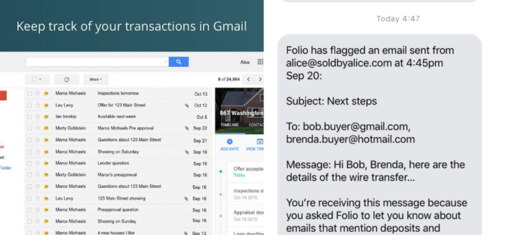 Folio Gmail extension for real estate adds feature to combat fraud