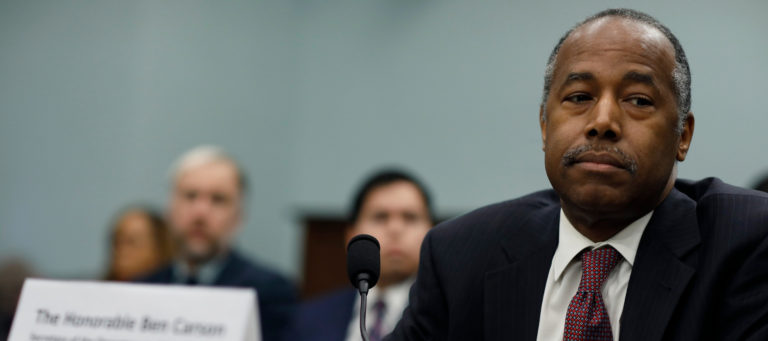 A third of top HUD appointees have no housing policy experience