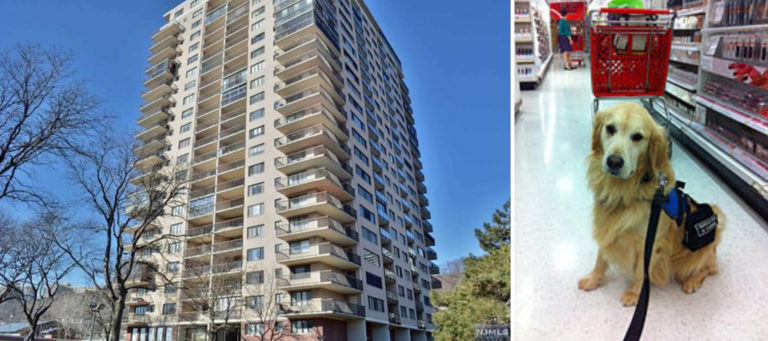 Condo association barred elderly resident from using front door