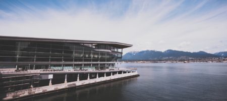 Vancouver Canada coast waterline and convention center