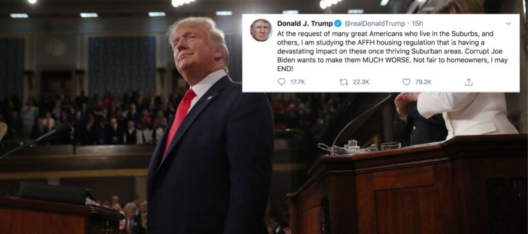 Trump moves forward with ending 'not fair' fair housing rule