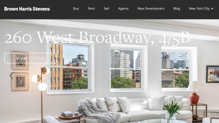 Brown Harris Stevens goes back to basics with revamped site