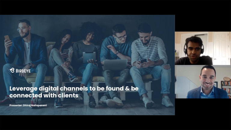 Leverage digital channels to be found & be connected with clients