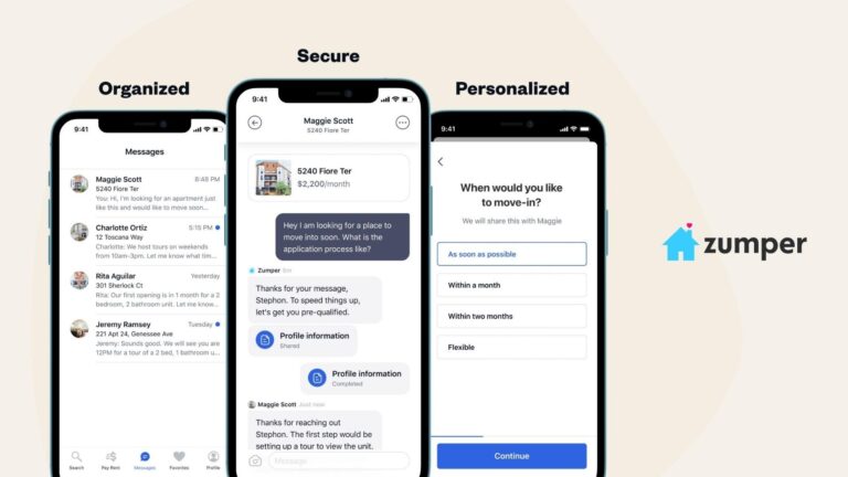Zumper launches in-app messaging experience